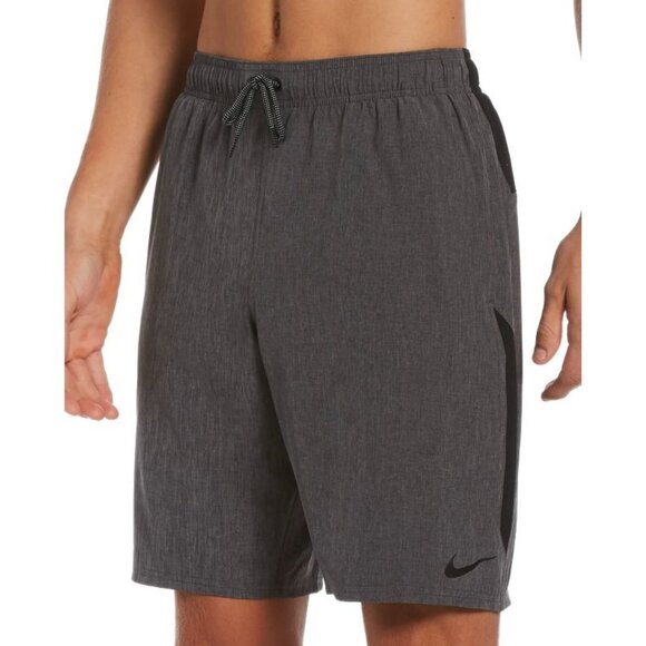 NIKE men's 9" core contend swim trunks in black size XL - Picture 1 of 9